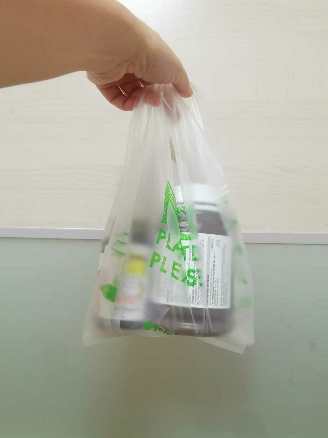 Size XS 17 Groceries/Packaging/Trash T-Shirt Bag